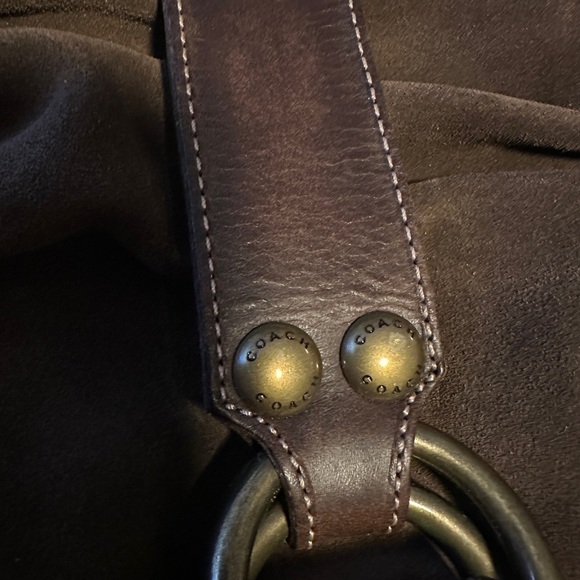 Coach Slouchy Brown Suede boots size 9 B - Picture 6 of 9